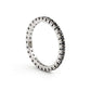 Anello veretta a giro in oro con diamanti neri - Simmi Gioielli - Simmi Gioiellerie - Anelli
