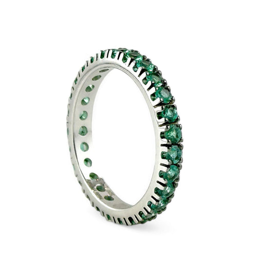 Anello veretta in oro con smeraldi - Davite e Delucchi - Simmi Gioiellerie - Anelli