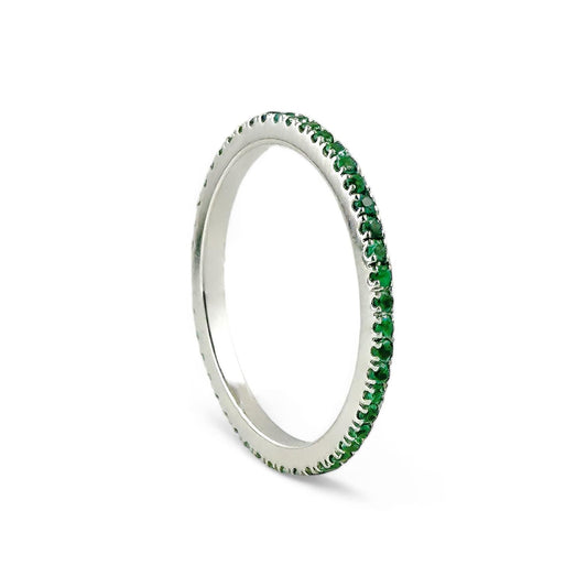 Anello veretta in oro con smeraldi - Simmi Gioielli - Simmi Gioiellerie - Anelli
