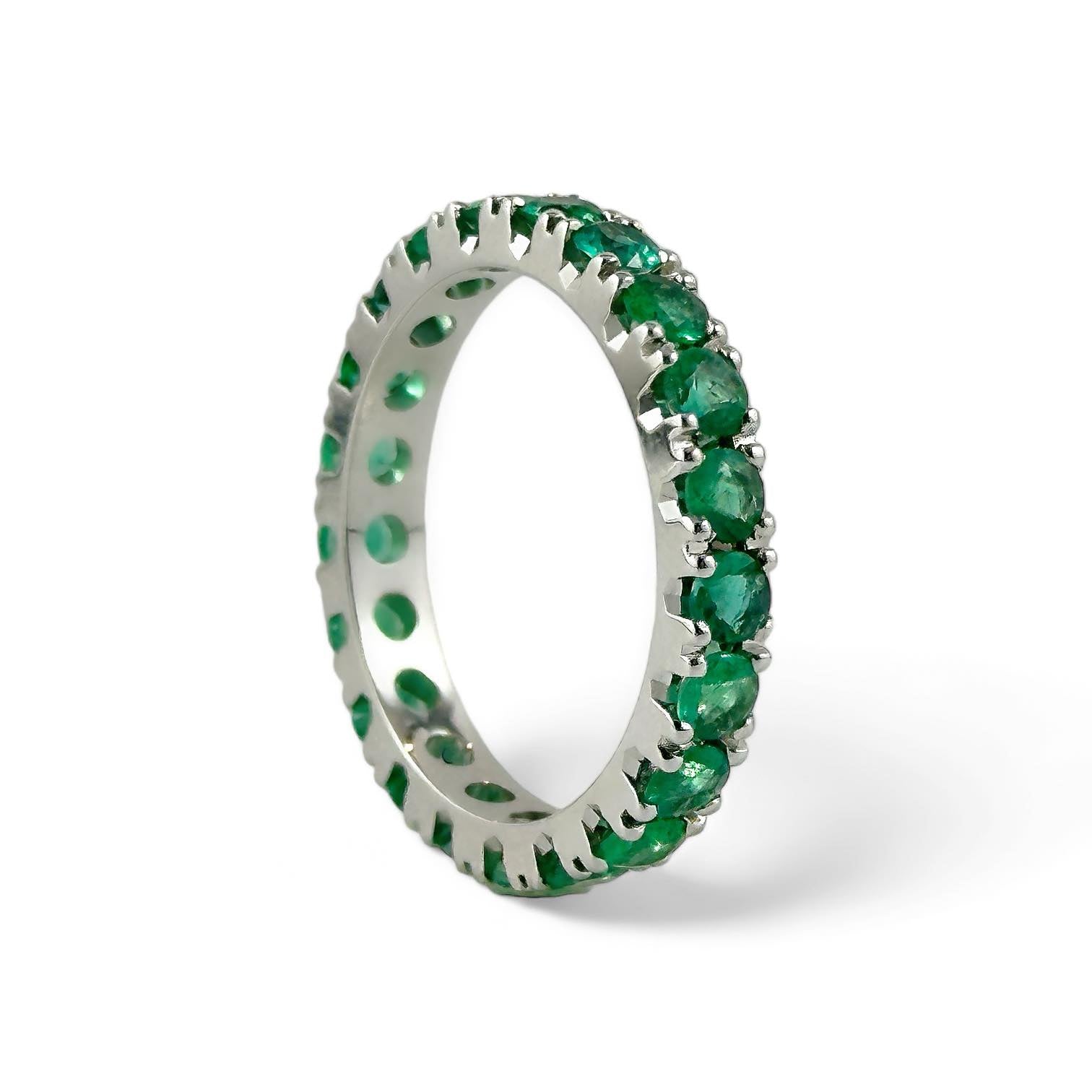 Anello veretta in oro con smeraldi - Simmi Gioielli - Simmi Gioiellerie - Anelli