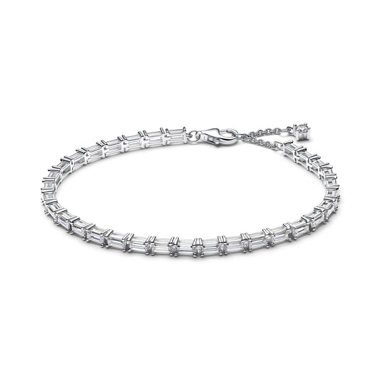 argento sterling bracciale con zirconia cubica trasparente - 595081C01 - Simmi Gioiellerie -Bracciali