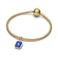 Astra placcato oro 14k pendente con lapislazzuli sintetico - 765035C01 - Simmi Gioiellerie -Charm