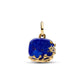 Astra placcato oro 14k pendente con lapislazzuli sintetico e zirconia cubica trasparente - 765040C01 - Simmi Gioiellerie -Charm