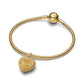Bombato cuore diamond pointed placcato oro 14k pendente - 765073C00 - Simmi Gioiellerie -Charm