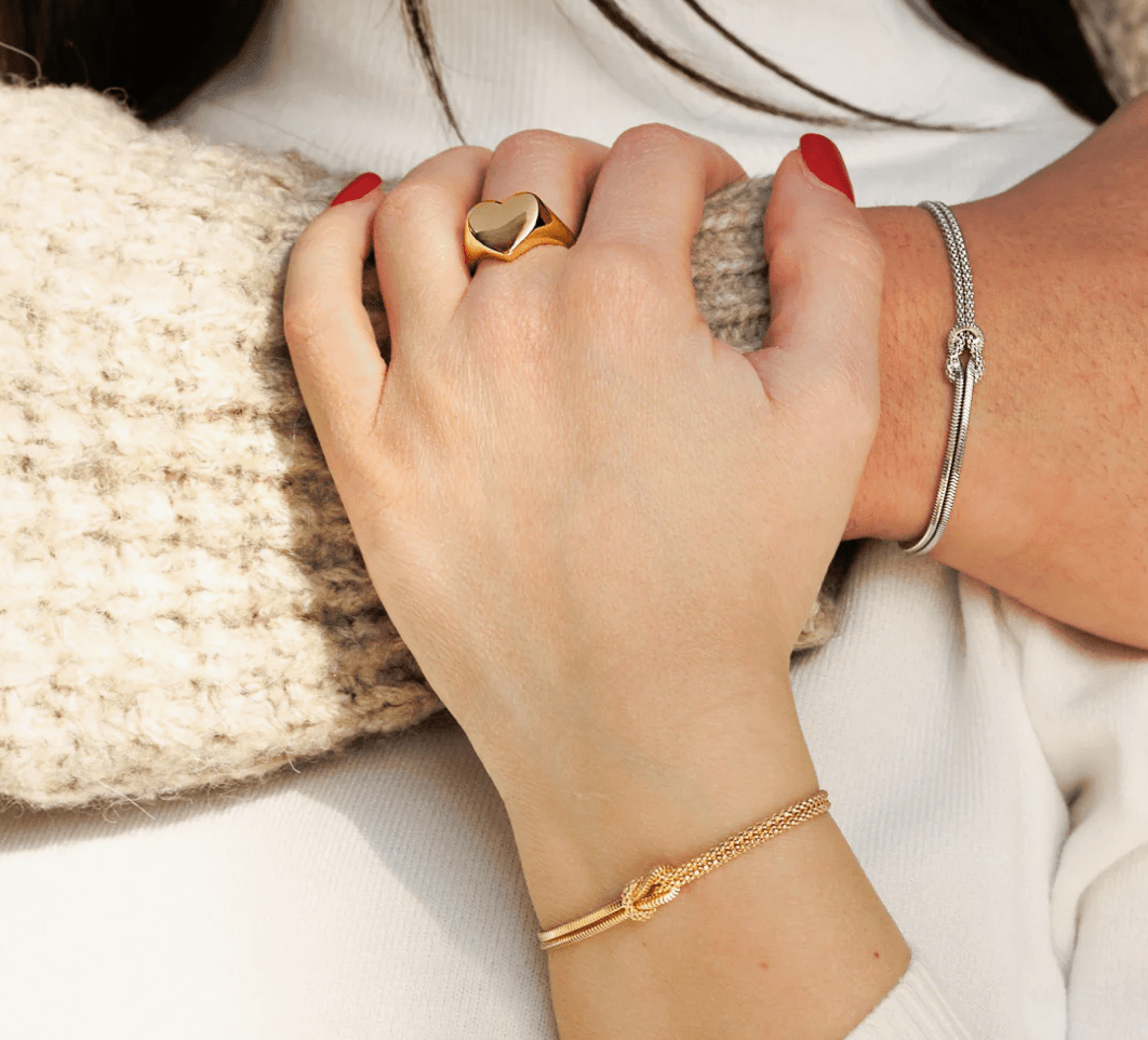 Bracciale Amen Nodo d'Amore Dorato - BRNOAMGG14 - Simmi Gioiellerie - Bracciali