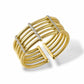 Bracciale bangle da donna in argento dorato con zirconi - Simmi Gioiellerie - Bracciali