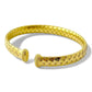 Bracciale bangle in argento dorato inciso - Simmi Gioielli - Simmi Gioiellerie - Bracciali