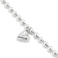 Bracciale da donna Bracciale placcato argento Sterling con sfere e charm a cuore - PUL2402 - Simmi Gioiellerie - Bracciali