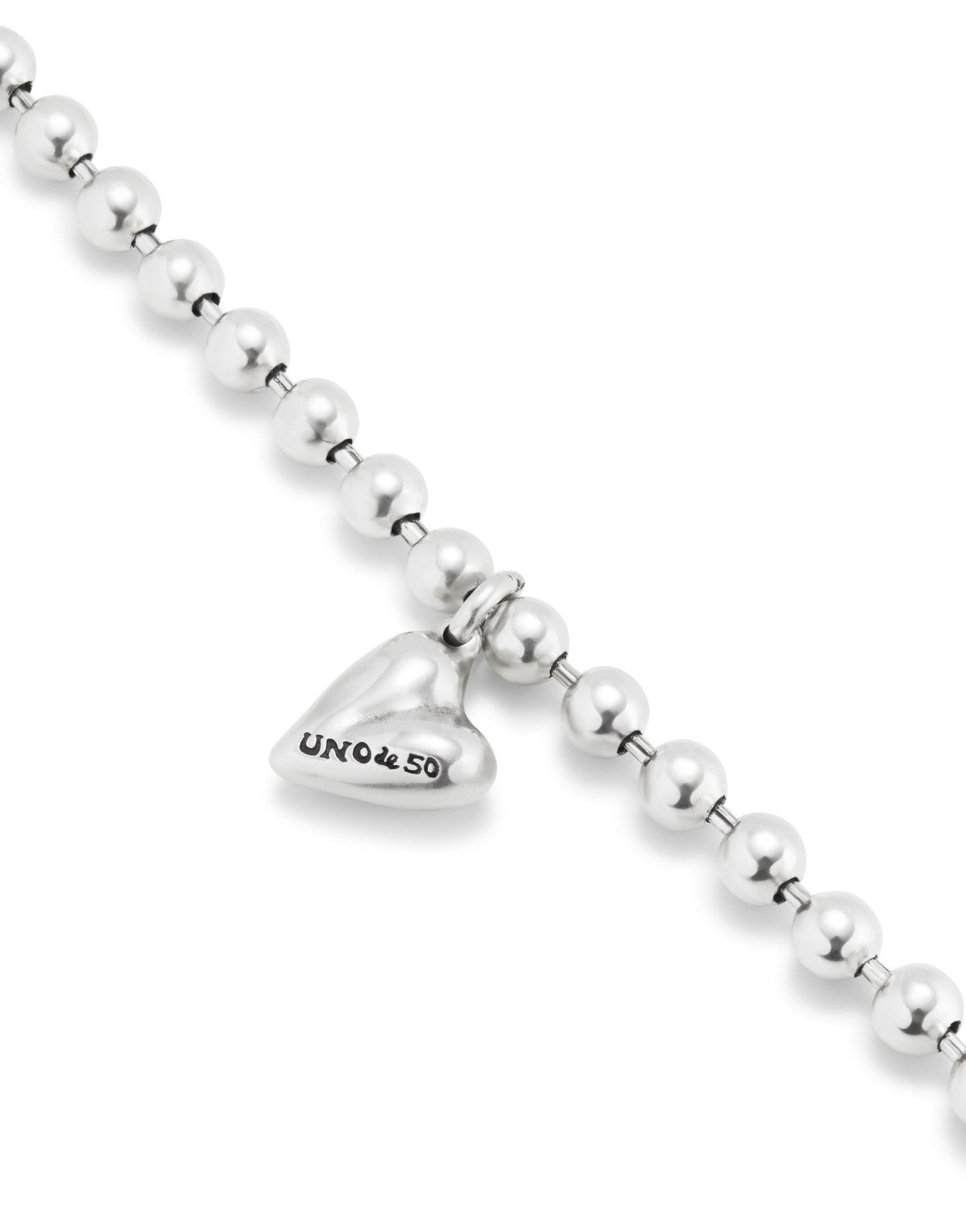 Bracciale da donna Bracciale placcato argento Sterling con sfere e charm a cuore - PUL2402 - Simmi Gioiellerie - Bracciali