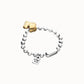 Bracciale di sfere placcato oro 18k con dettaglio di cuore - PUL2636 - Simmi Gioiellerie - Bracciali