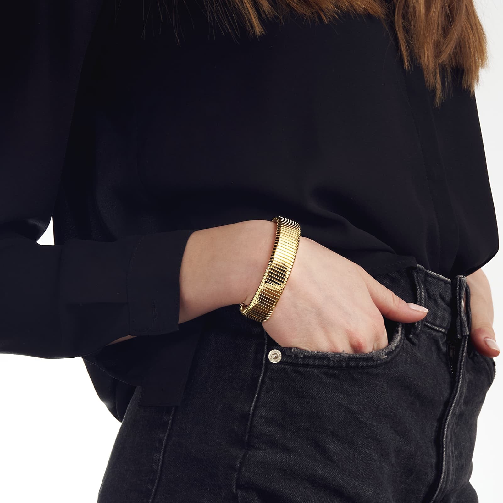 Bracciale dorato Tubogas - 2052 - Simmi Gioiellerie - Bracciali
