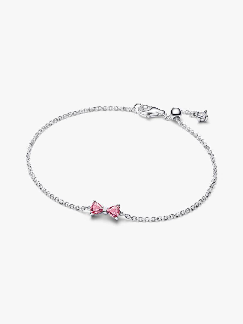 Bracciale Fiocco Luminoso Rosa - 594234C01 - Simmi Gioiellerie - Bracciali