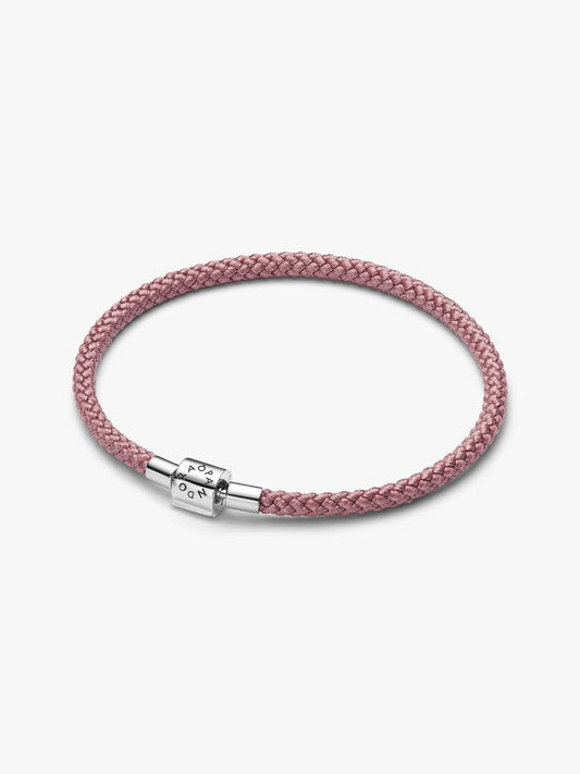 Bracciale in Corda Rosa con Chiusura a Barile - 594530C01 - Simmi Gioiellerie - Bracciali