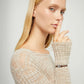 Bracciale in filo elastico marrone con cuore placcato argento sterling - Simmi Gioiellerie - Bracciali