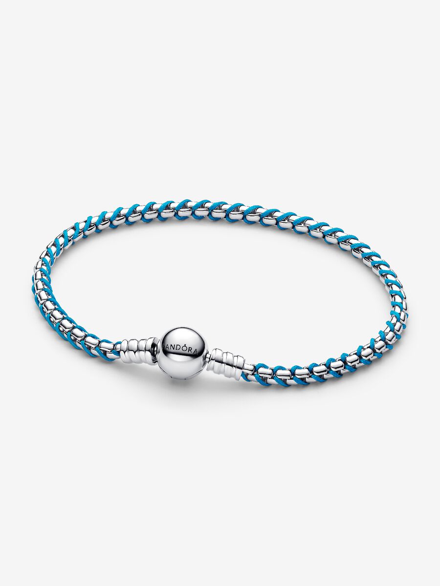 Bracciale Intreccio Tessuto Turchese - 593816C01 - Simmi Gioiellerie - Bracciali