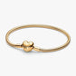 Bracciale maglia snake e chiusura a cuore - 563050C00 - Simmi Gioiellerie - Bracciali