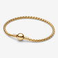Bracciale Maglia Spiga con Chiusura a Sfera - 564028C00 - Simmi Gioiellerie - Bracciali