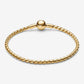 Bracciale Maglia Spiga con Chiusura a Sfera - 564028C00 - Simmi Gioiellerie - Bracciali