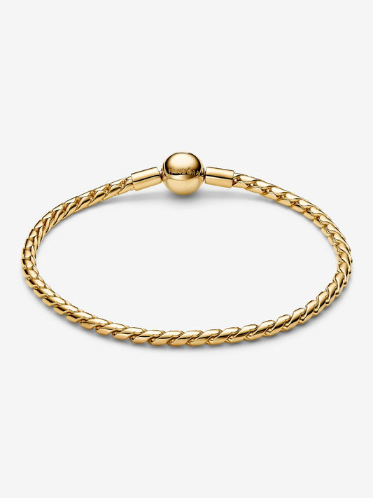Bracciale Maglia Spiga con Chiusura a Sfera - 564028C00 - Simmi Gioiellerie - Bracciali