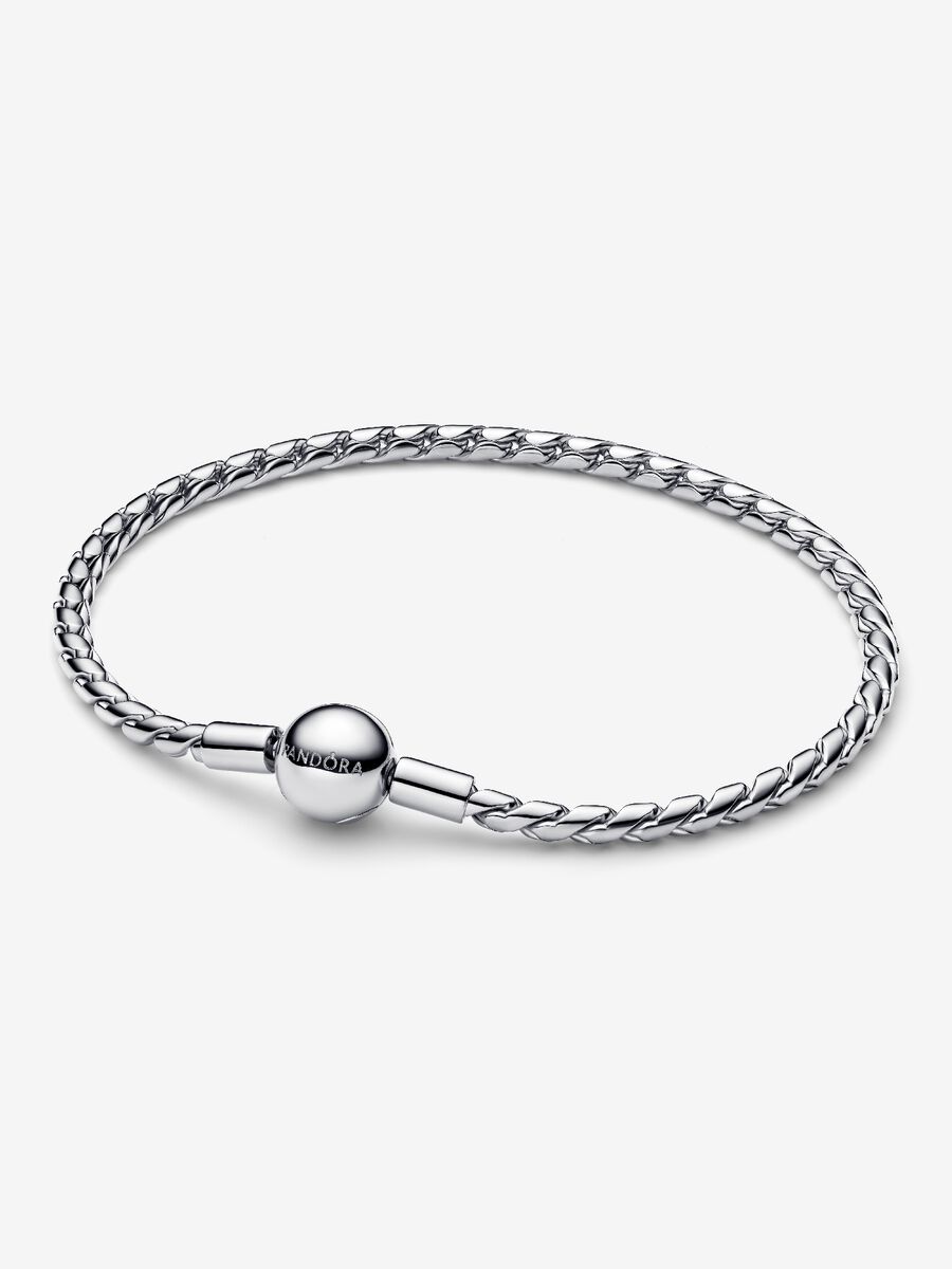 Bracciale Maglia Spiga con Chiusura a Sfera - 594028C00 - Simmi Gioiellerie - Bracciali