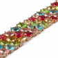 Bracciale polsiera in argento rosa con cristalli colorari - Simmi Gioiellerie - Bracciali