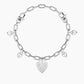 Bracciale regolabile con ciondolo cuore - 732270 - Simmi Gioiellerie - Bracciali