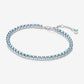 Bracciale Tennis Cristalli Azzurri - 591469C03 - Simmi Gioiellerie - Bracciali