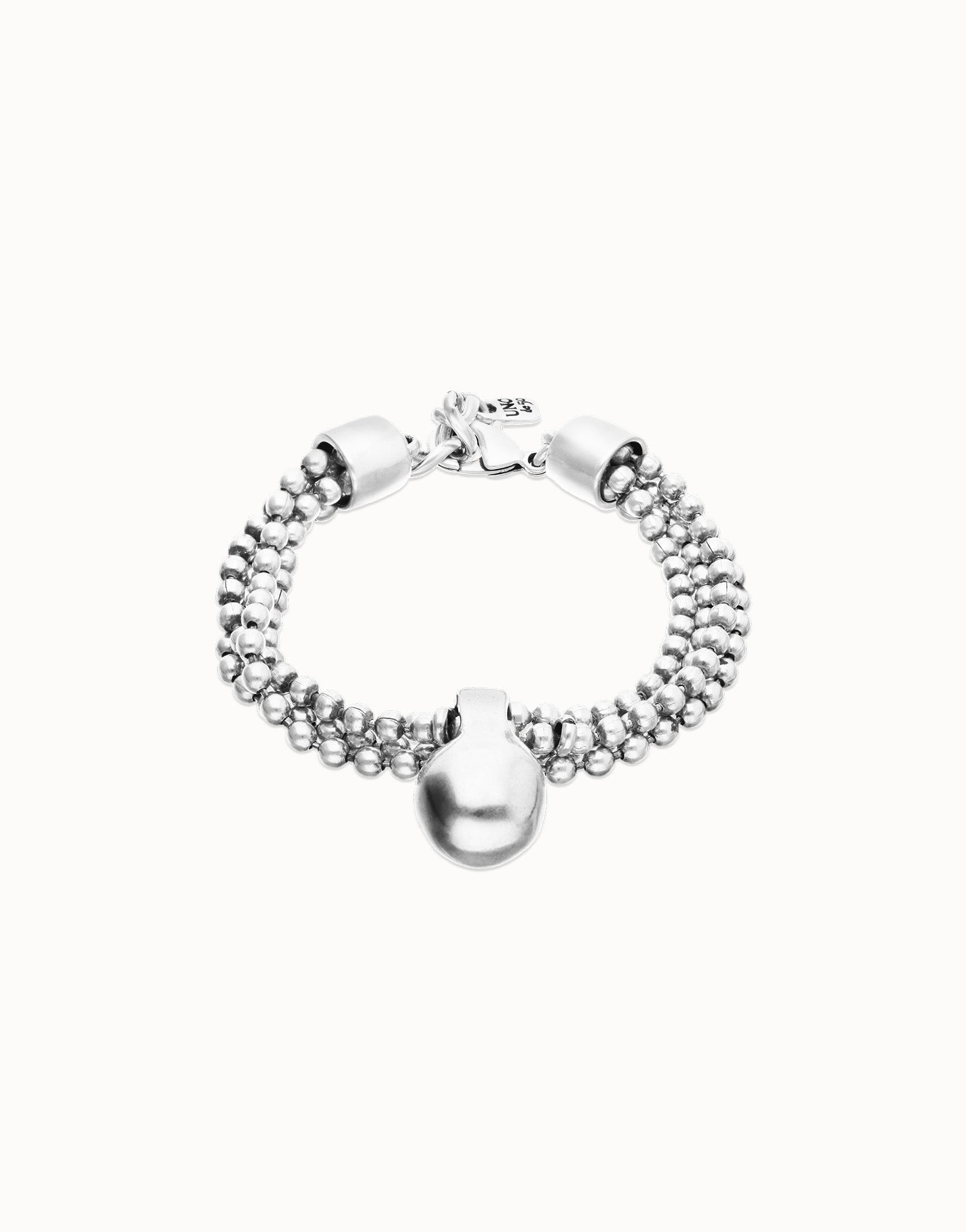 Bracciale uno de 50 con fili argentati e sfera grande PUL2607 - Simmi Gioiellerie - Bracciali