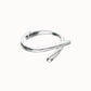 Bracciale Uno de 50 rigido placcato in argento 925 con forme organiche intrecciate - PUL2630 - Simmi Gioiellerie - Bracciali