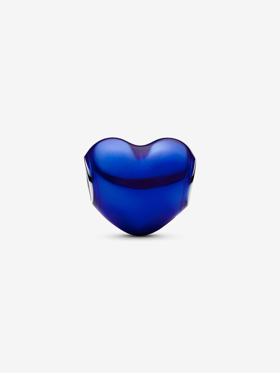 Charm Cuore Metallico Blu - 793337C05 - Simmi Gioiellerie - Charm