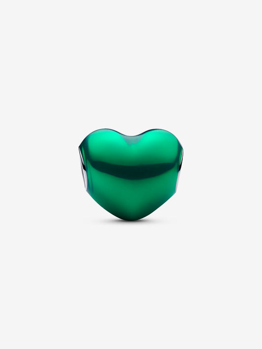Charm Cuore Metallico Verde - 793337C07 - Simmi Gioiellerie - Charm