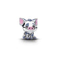 Charm Disney Oceania Pua il maialino in argento sterling con smalto rosa, grigio e marrone - 793843C01 - Simmi Gioiellerie -Charm
