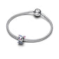 Charm Disney Oceania Pua il maialino in argento sterling con smalto rosa, grigio e marrone - 793843C01 - Simmi Gioiellerie -Charm
