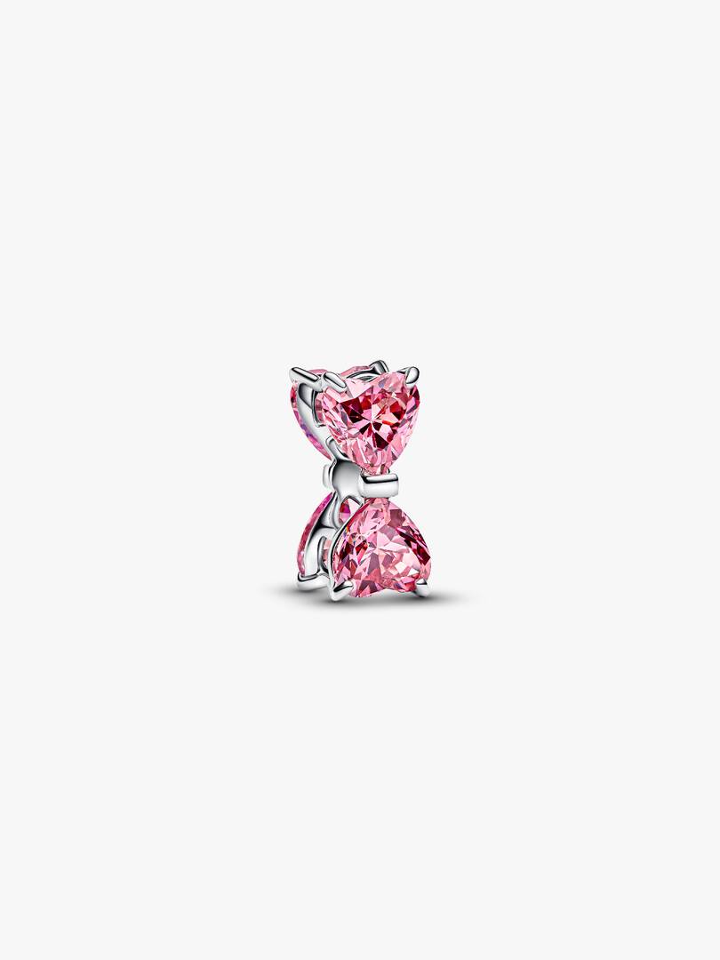Charm Fiocco Luminoso Rosa - 794253C01 - Simmi Gioiellerie - Charm