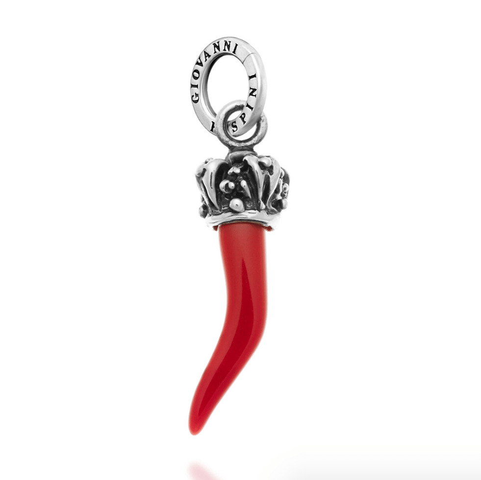 Charm Giovanni Raspini Corno Rosso Corona - 10166 - Simmi Gioiellerie - Charm
