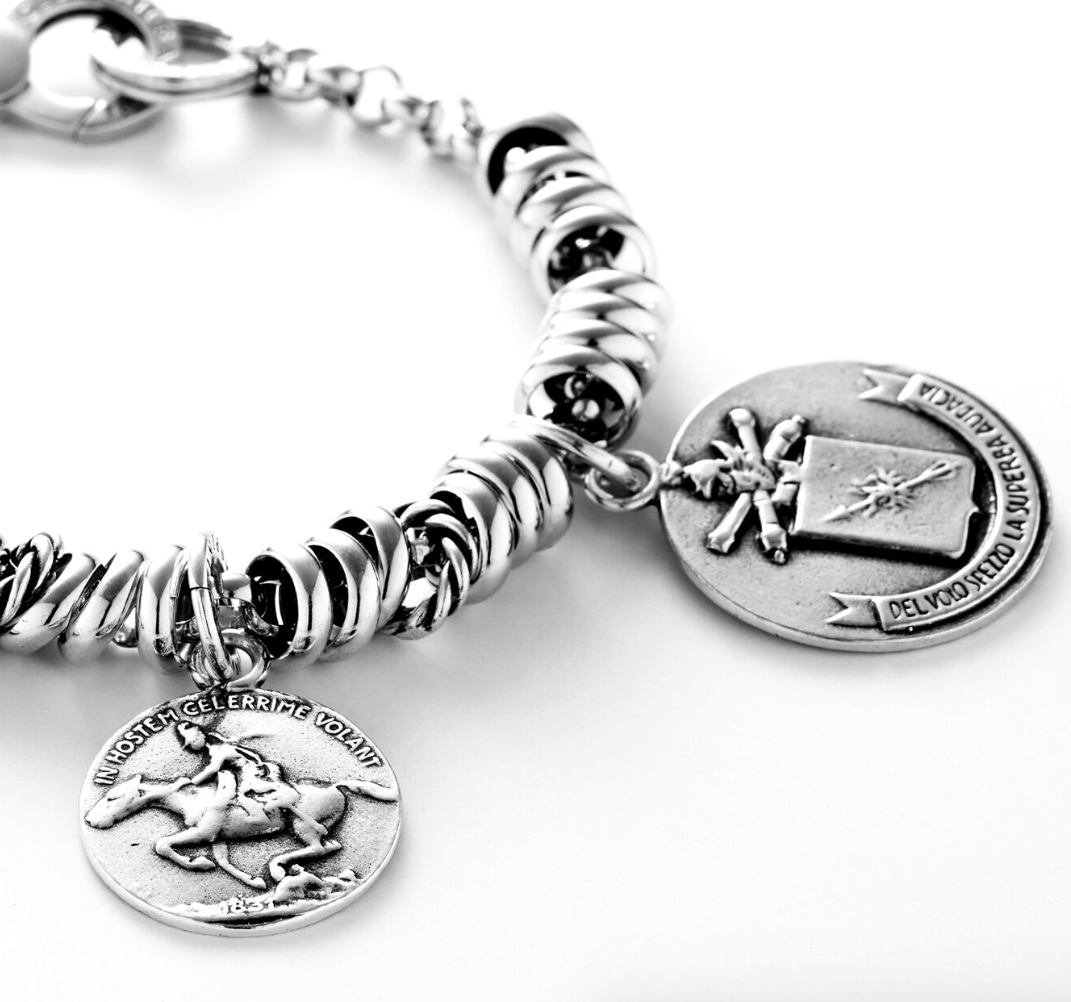Charm Giovanni Raspini Medaglia Artiglieri - 6904 - Simmi Gioiellerie - Charm