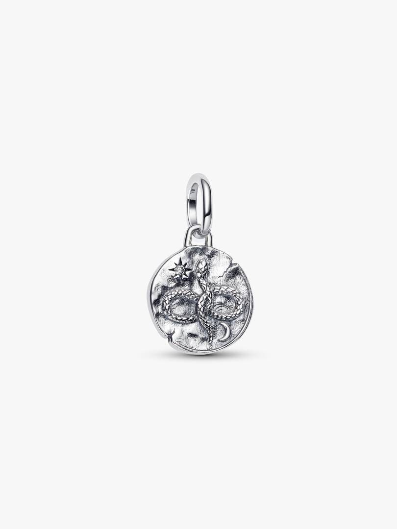 Charm Medallion Serpente "Memento Vivere" - 793976C01 - Simmi Gioiellerie - Charm