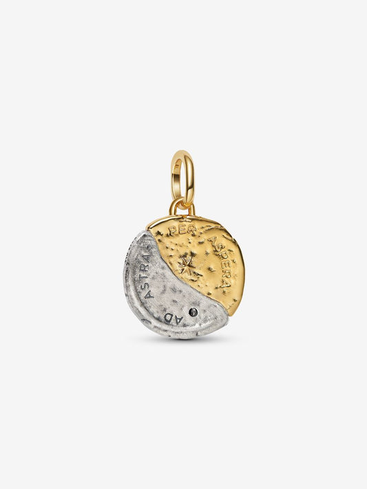 Charm Medallion Sole e Luna "Ad Astra Per Aspera" - 763977C01 - Simmi Gioiellerie - Charm