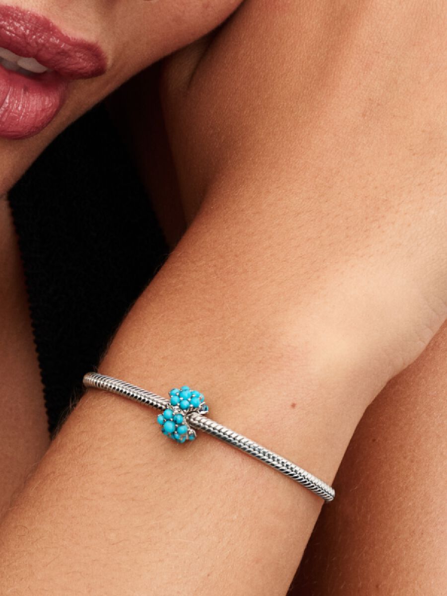 Charm Oceano Color Turchese Argento Sterling 925 - 793897C02 - 793897C02 - Simmi Gioiellerie - Charm