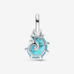 Charm Pendente Conchiglia Vetro di Murano Turchese - 793900C01 - Simmi Gioiellerie - Charm