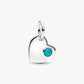 Charm Pendente Cuore con Pietra Turchese Dicembre - 794295C12 - Simmi Gioiellerie - Charm