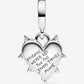 Charm Pendente Cuore dell'Amicizia Opale Argento Sterling 925 - 793434C01 - Simmi Gioiellerie - Charm
