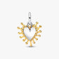 Charm pendente Cuore Luminoso doppio - 764141C01 - Simmi Gioiellerie - Charm