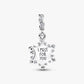 Charm pendente doppio Fiocco di neve opalescente - 794142C01 - Simmi Gioiellerie - Charm