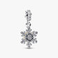 Charm pendente doppio Fiocco di neve opalescente - 794142C01 - Simmi Gioiellerie - Charm