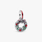 Charm Pendente Doppio Ghirlanda di Natale - 794238C01 - Simmi Gioiellerie - Charm