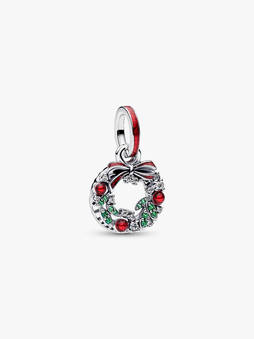 Charm Pendente Doppio Ghirlanda di Natale - 794238C01 - Simmi Gioiellerie - Charm