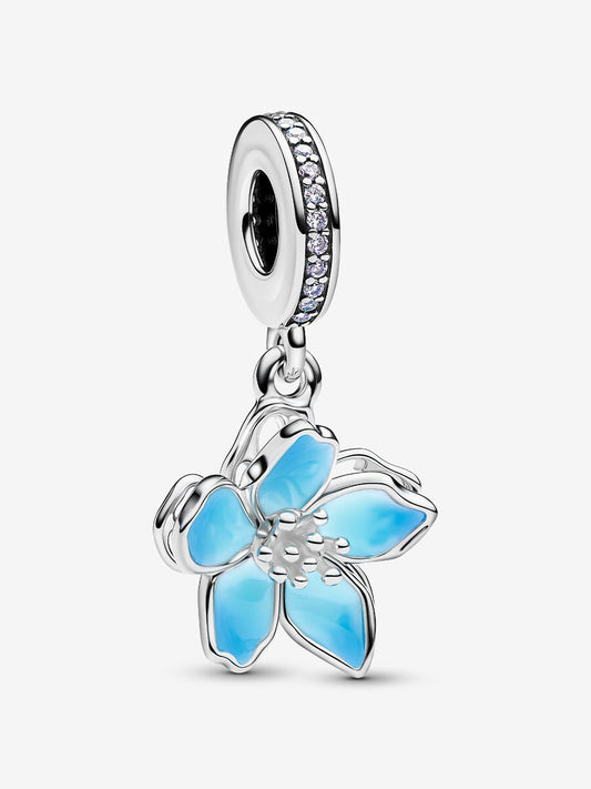 Charm Pendente Fiore di ciliegio blu - 790667C02 - Simmi Gioiellerie - Charm