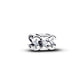 Charm SIS in argento sterling con zirconia cubica trasparente - 794454C01 - Simmi Gioiellerie -Charm