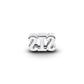 Charm SIS in argento sterling con zirconia cubica trasparente - 794454C01 - Simmi Gioiellerie -Charm